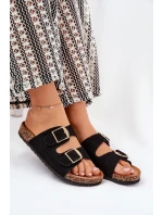 Dámské sandály na korkové platformě se zlatými černé model 21689208 - Boto Dámské sandály na korkové platformě se zlatými černé model 21689208 - Boto