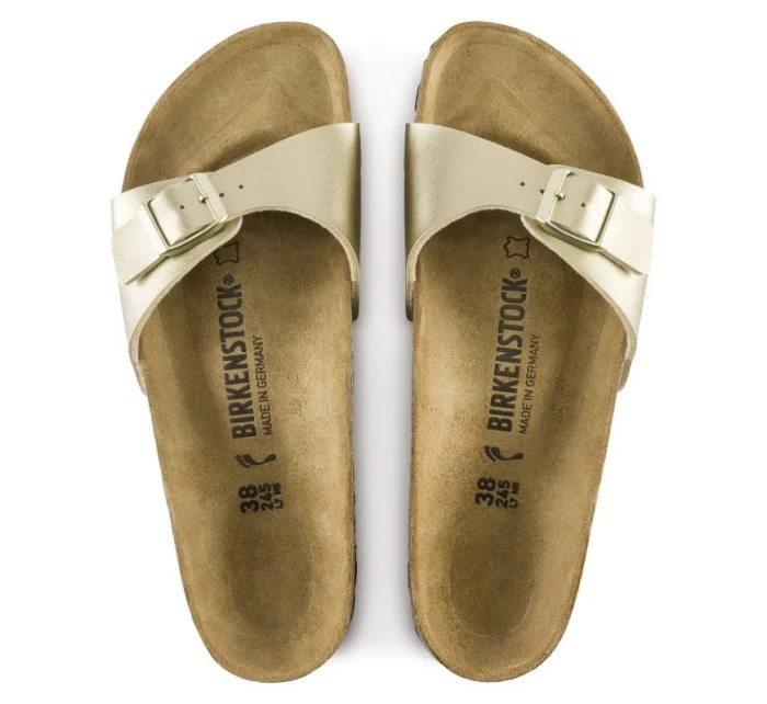 Dámské žabky Madrid Gold regular wide dámské model 21960195 - Birkenstock