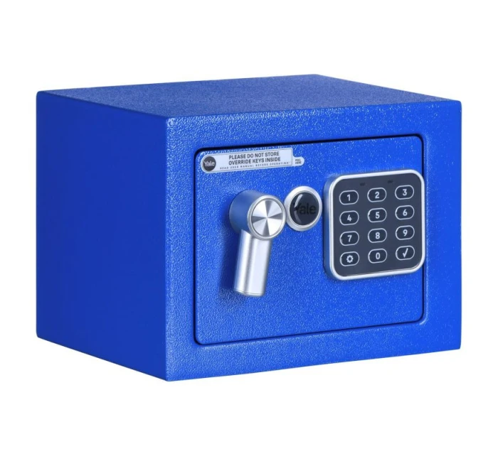 Yale Mini elektronický trezor modrý Základní trezor YSV mini modrý