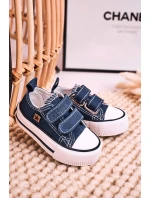 Dětské Tenisky Na Suchý Zip BIG STAR model 21545397 Tmavě Modré - Big Star Shoes Dětské Tenisky Na Suchý Zip BIG STAR model 21545397 Tmavě Modré - Big Star Shoes