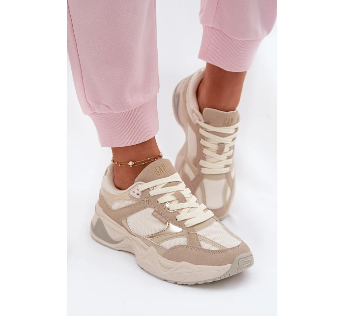 Dámské tenisky na platformě Béžové model 22074783 - GAP Dámské tenisky na platformě Béžové model 22074783 - GAP