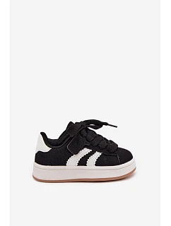 Dětské Sportovní Tenisky Na Suchý Zip Z model 22215804 Kůže Černé Zoya - Boto