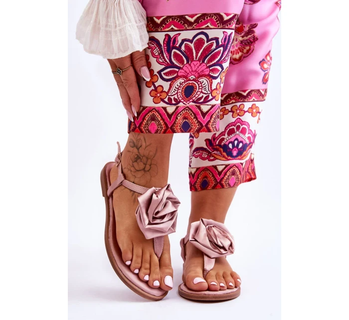 Dámské žabky s látkou Rose Nude Carisma Dámské žabky s látkou Rose Nude Carisma