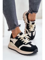 Zateplené Dámské Kožené Tenisky Big Star HI-POLY SYSTEM Černé Zateplené Dámské Kožené Tenisky Big Star HI-POLY SYSTEM Černé