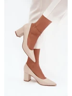 Lodičky na platformě LL-380P Ryvessa béžové - Seastar