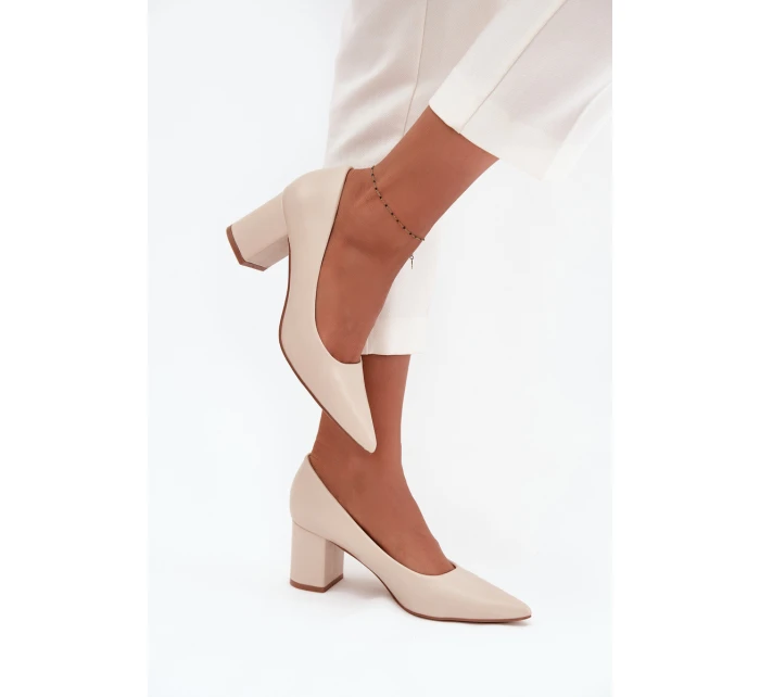 Lodičky na platformě LL-380P Ryvessa béžové - Seastar