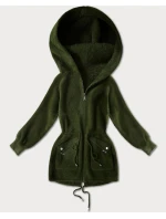 přes oblečení typu alpaka v army barvě s kapsami model 21482445 - MHM