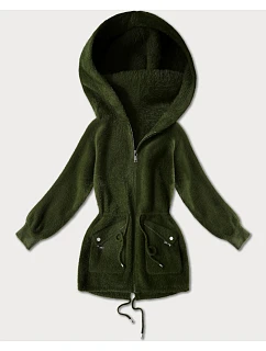 Bunda z alpaky s kapsami army (W010#)