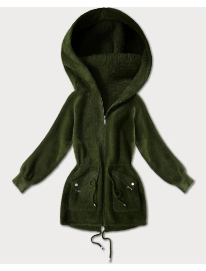 přes oblečení typu alpaka v army barvě s kapsami model 21482445 - MHM