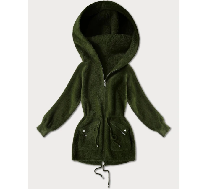 přes oblečení typu alpaka v army barvě s kapsami model 21482445 - MHM