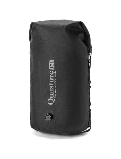 Qunature vodotěsný vak s ventilem černý 12l
