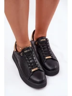 Dámské Sneakersy Z Eko Kůže Big Star model 21693190 Černé - Big Star Shoes Dámské Sneakersy Z Eko Kůže Big Star model 21693190 Černé - Big Star Shoes