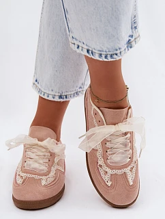 Dámské tenisky s krajkou růžové model 22107030 - Boto