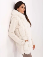 Kamizelka AT KZ model 21300792 ecru - FPrice Kamizelka AT KZ model 21300792 ecru - FPrice