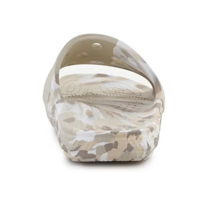 Dámské žabky Classic Marbled Slide 206879-2Y3 hnědé - Crocs