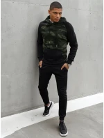 Pánská zelená mikina model 21966943 - Dstreet Pánská zelená mikina model 21966943 - Dstreet