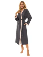 L&L 2505 dlouhý dámský viskózový župan M-2XL