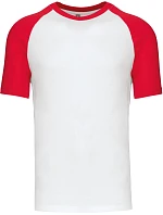 Kariban K 330 Baseballové tričko 20.K330 white/red Kariban K 330 Baseballové tričko 20.K330 white/red