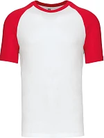 Kariban K 330 Baseballové tričko 20.K330 white/red