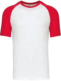 K 330 Baseballové tričko model 22507300 white/red - Kariban