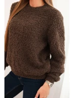 Svetr dámský z měkkého model 21421714 hnědý - K-Fashion