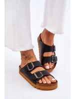 Klasické dámské pantofle Big Star model 21610501 Černé - Big Star Shoes Klasické dámské pantofle Big Star model 21610501 Černé - Big Star Shoes