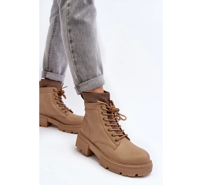 Dámské kozačky s v hnědé barvě model 21642055 - Boto Dámské kozačky s v hnědé barvě model 21642055 - Boto