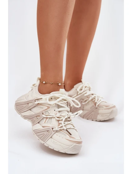 Tenisky Sportovní Boty Dámské Béžové model 21696163 - Boto