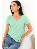 Dámské tričko Serek s krátkým rukávem hnědé - Off Pink