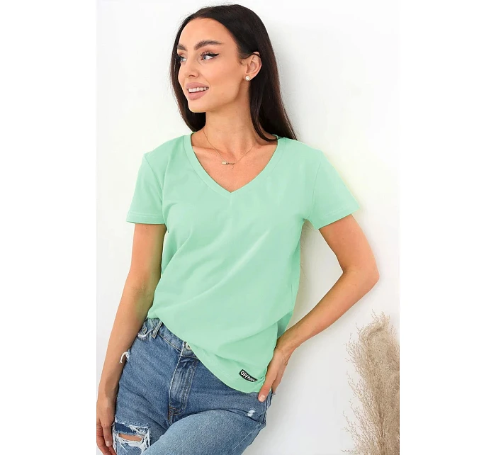 Dámské tričko Serek s krátkým rukávem hnědé - Off Pink