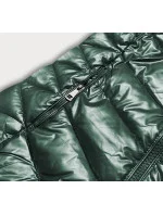 ZIMOWA KURTKA DAMSKA Z KAPTUREM ZIELONA model 21244651 - YES!PINK