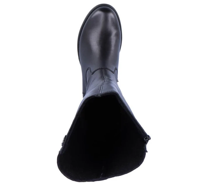 Kožené boty Rieker W Z9591-00 černá