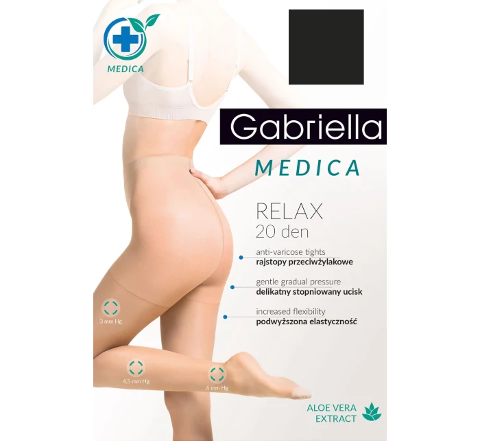 Gabriella Medica Relax 20 DEN Code 110 kolor:nero Gabriella Medica Relax 20 DEN Code 110 kolor:nero