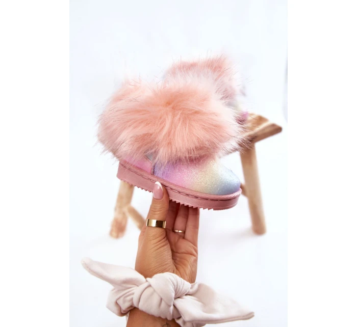 Dětské Kotníkové Boty Sněhule S Kožešinou Vícebarevný Ariana Dětské Kotníkové Boty Sněhule S Kožešinou Vícebarevný Ariana