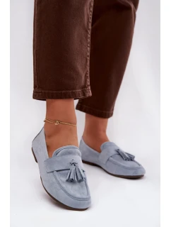 Dámské mokasíny s podrážkou a modré model 21919076 - Boto