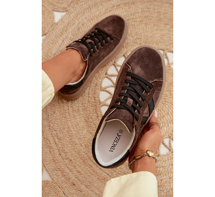 Dámské tenisky Vinceza 79597 na platformě hnědé Dámské tenisky Vinceza 79597 na platformě hnědé
