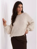 Sweter IT SW model 21766156 jasny beżowy - FPrice Sweter IT SW model 21766156 jasny beżowy - FPrice