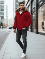 FashionStreet pánská bordó zimní bunda TX4309 FashionStreet pánská bordó zimní bunda TX4309