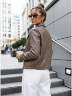 damska skórzana taupe model 22025159 - FashionStreet
