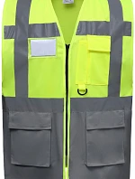 Yoko HVW 801 Hi-Vis multifunkční vesta 79.W801 hi vis yellow/grey