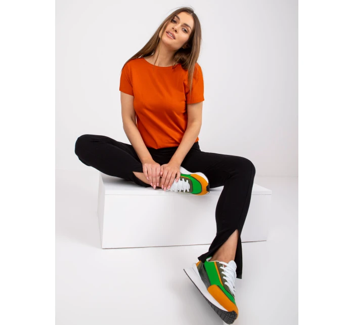 T shirt RV TS model 21275305 ciemny pomarańczowy - FPrice T shirt RV TS model 21275305 ciemny pomarańczowy - FPrice