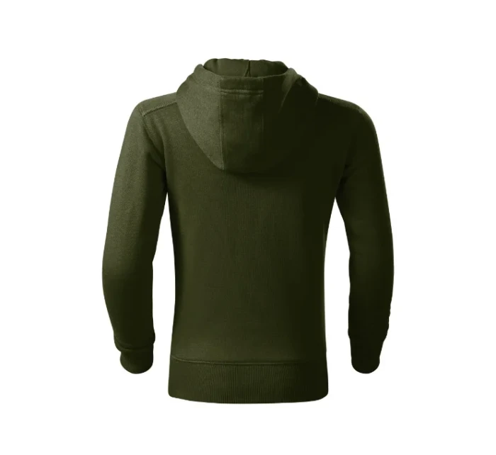 Trendy Zipper mikina dětská military