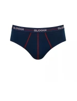 Pánské slipy Start Midi C2P box - BLUE - DARK COMBINATION - kombinace modré M008 - SLOGGI Pánské slipy Start Midi C2P box - BLUE - DARK COMBINATION - kombinace modré M008 - SLOGGI