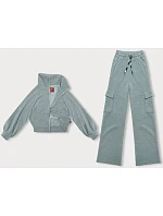 Casual komplet v mátové barvě s kalhotami typu cargo model 22551000 - LHD Casual komplet v mátové barvě s kalhotami typu cargo model 22551000 - LHD