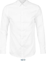 NEOBLU Blaise Men Mikro keprová košile s dlouhým rukávem 24.3182 optic white