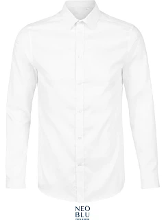 NEOBLU Blaise Men Mikro keprová košile s dlouhým rukávem 24.3182 optic white
