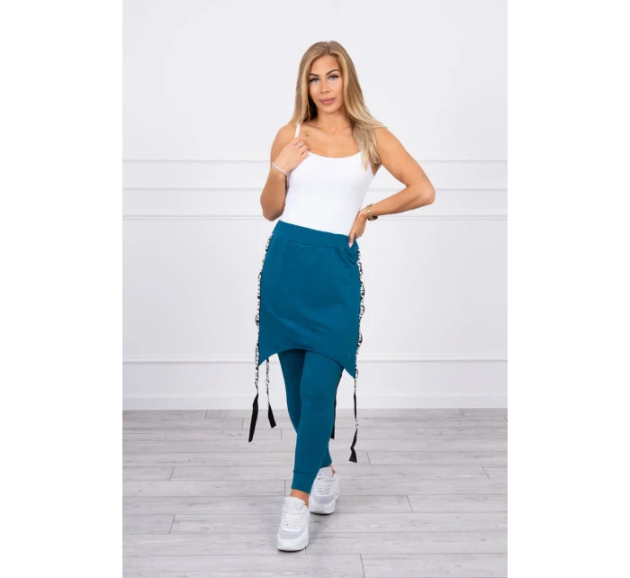 Kalhoty/oblek s nápisem selfie marine