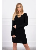 Šaty se zlatým řetízkem černé Šaty se zlatým řetízkem černé