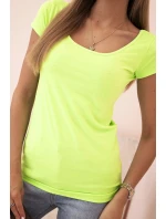 Dámská klasická bavlněná blůza s krátkým rukávem modrá Dámská klasická bavlněná blůza s krátkým rukávem modrá