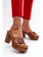 Dámské sandály s hnědé model 21661240 - EVENTO Dámské sandály s hnědé model 21661240 - EVENTO